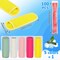 105 Popsicles Molds - 5 Ice Pop Sleeves 100 Disposable Popsicle Bags Sealable Freeze Sleeve for Fruit Snack, Yogurt Juice for Summer Party Edge Wrapped Leak - Proof Neoprene Family DIY